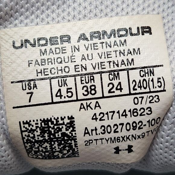 Under Armour Charged Assert 10 PNTSP – Women’s Size 7, Gray, Unworn - Picture 6 of 11